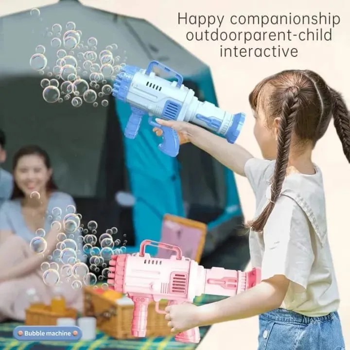 Electric Bubble Gun for Kids with Soap Solution Indoor and Outdoor Toys for Toddlers Bubble Launcher Machine - Image 2
